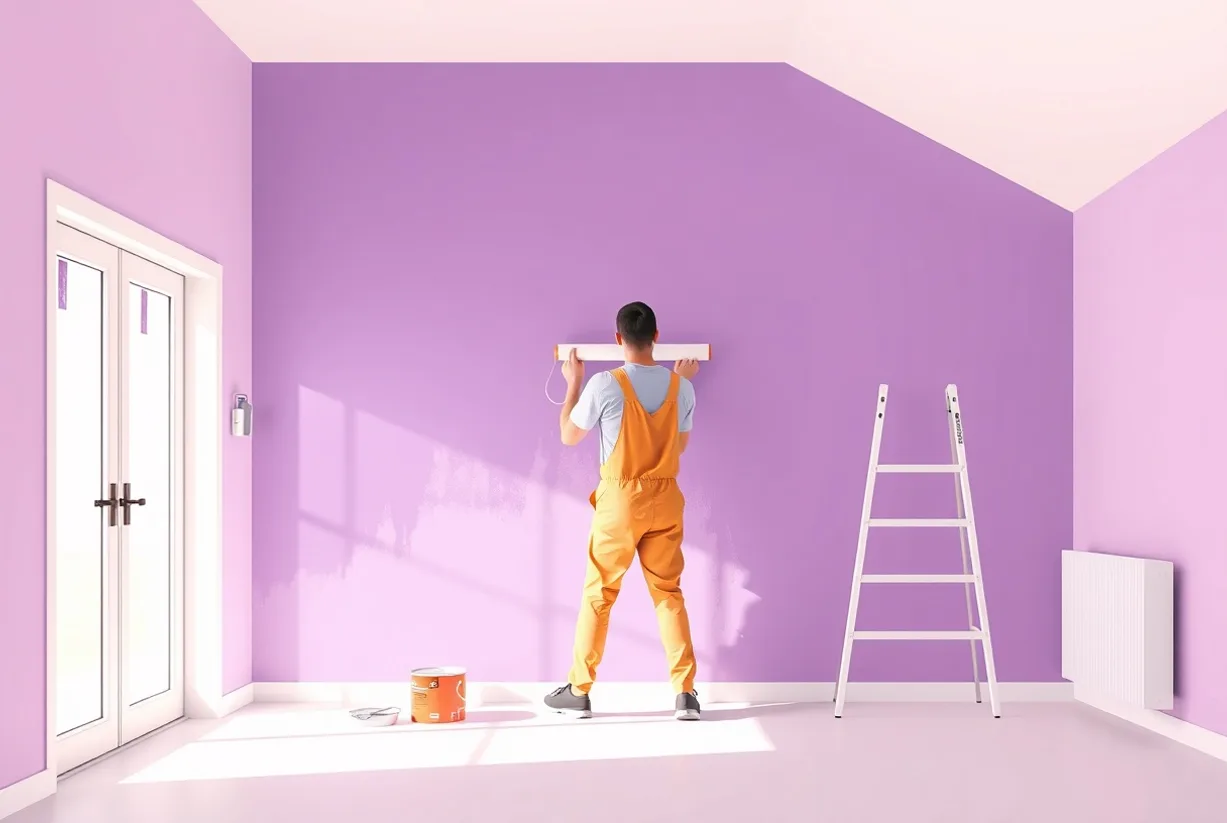 Peintre Serris 77700 en intervention sur un chantier